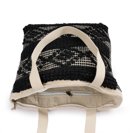 Handmade Premium Handcrafted Big Cotton Tote Bag : Spacious & Durable - TT04