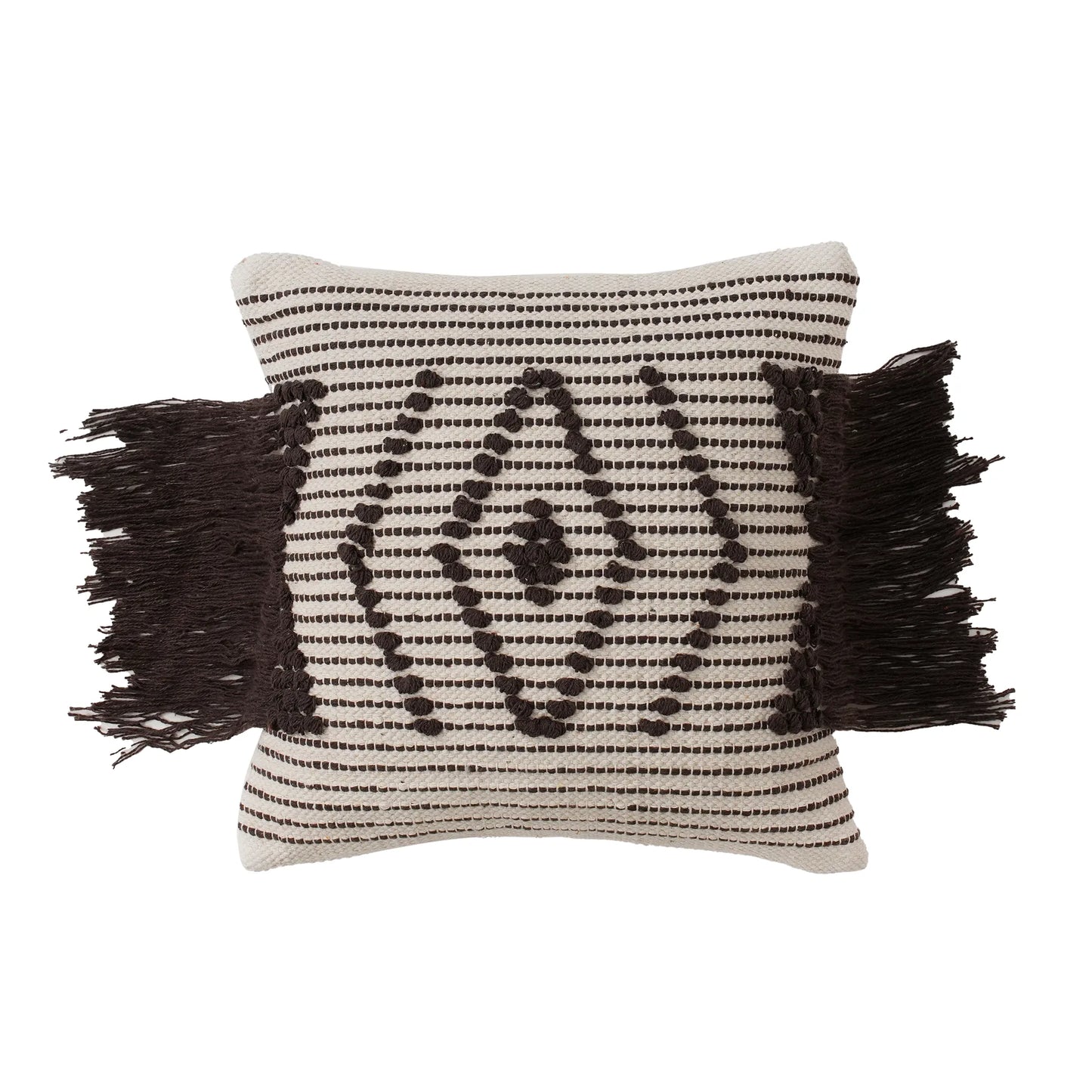 Luxury Handloom Cotton Cushion Cover - 16x16 Inch | Artisan-Woven Decorative Pillow Cover- CC12