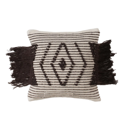 Luxury Handloom Cotton Cushion Cover - 16x16 Inch | Artisan-Woven Decorative Pillow Cover- CC12