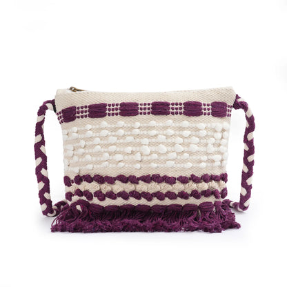 Cotton Bohemian Bag, Sling Bag for Girls and Women Handmade Cotton Purse- HB10056