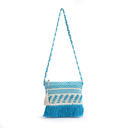 Cotton Bohemian Bag, Sling Bag for Girls and Women Handmade Cotton Purse- HB10057