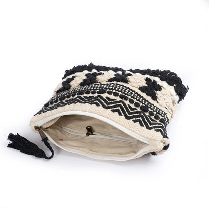 Cotton Bohemian Bag, Sling Bag for Girls and Women Handmade Cotton Purse - HB10062