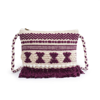 Cotton Bohemian Bag, Sling Bag for Girls and Women Handmade Cotton Purse - HB10063