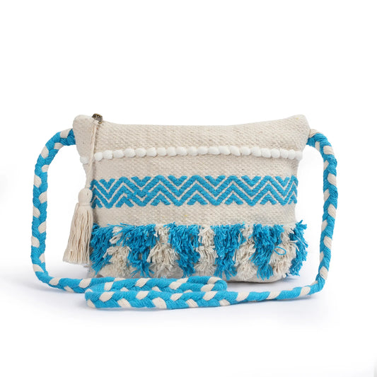Cotton Bohemian Bag, Sling Bag for Girls and Women Handmade Cotton Purse-HB10070
