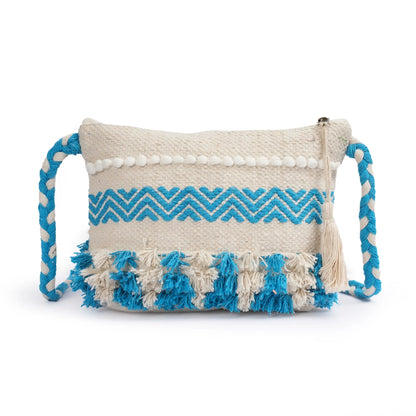 Cotton Bohemian Bag, Sling Bag for Girls and Women Handmade Cotton Purse-HB10070