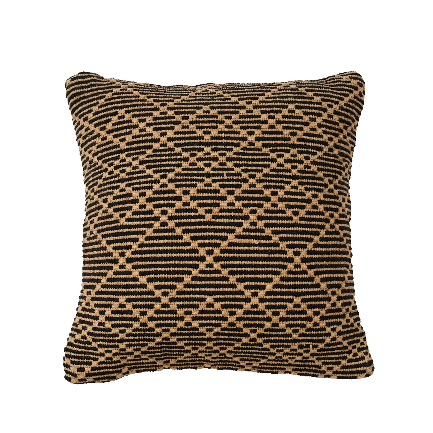 Luxury Handloom Cotton Cushion Cover - 16x16 Inch | Artisan-Woven Decorative Pillow Cover- CC15