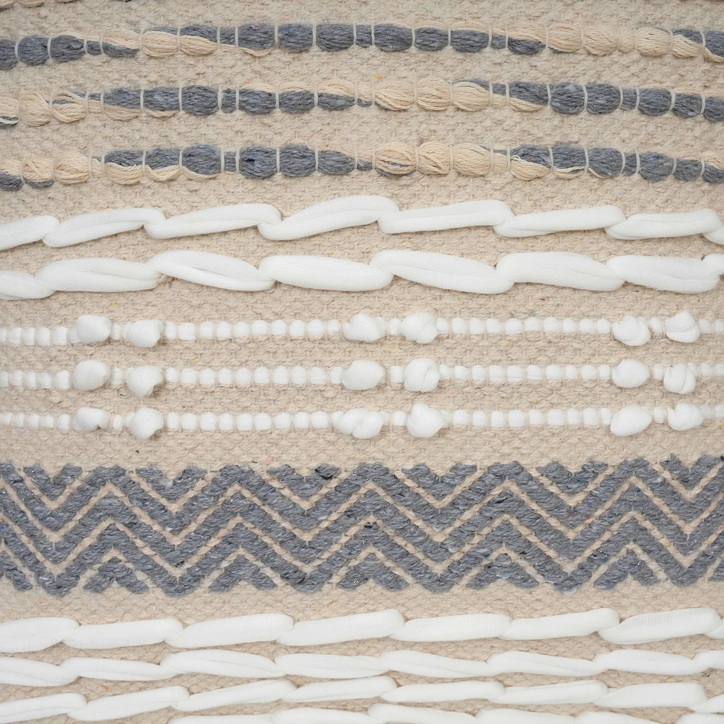 Luxury Handloom Cotton Cushion Cover - 16x16 Inch | Artisan-Woven Decorative Pillow Cover- CC16