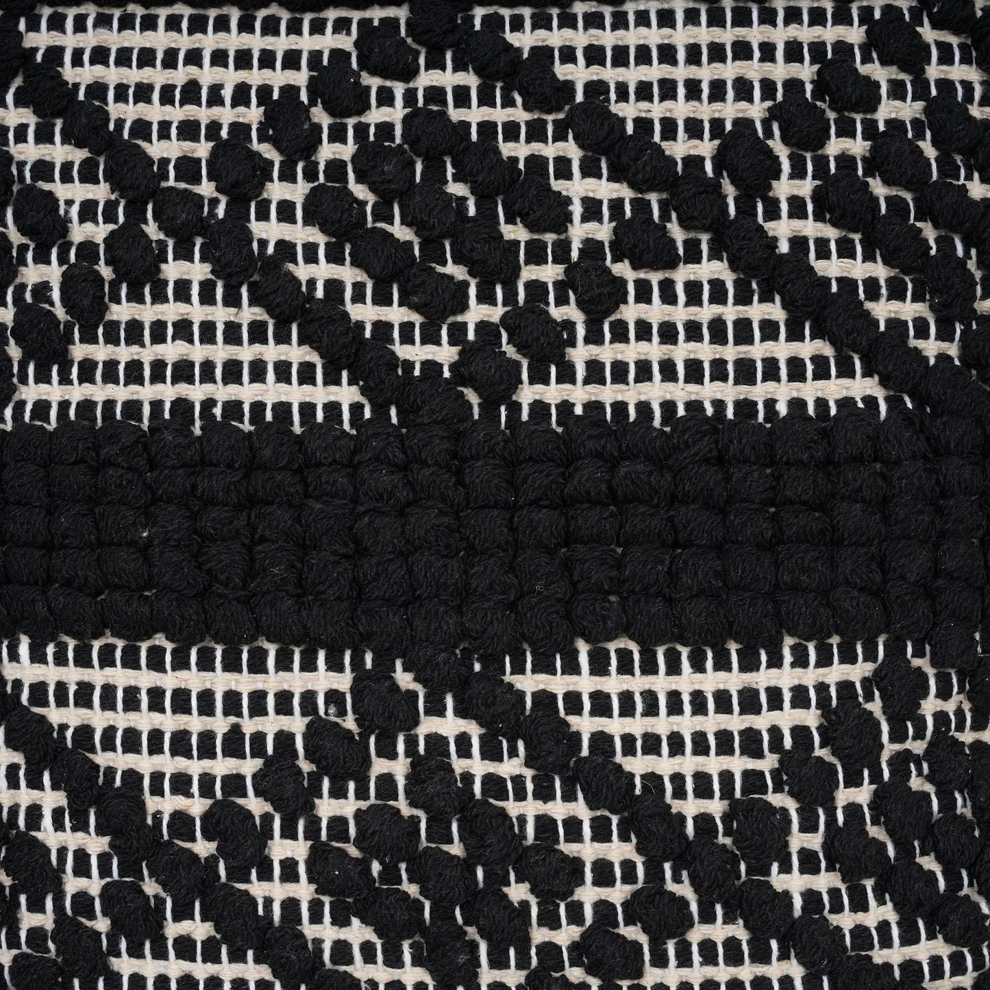 Luxury Handloom Cotton Cushion Cover - 16x16 Inch | Artisan-Woven Decorative Pillow Cover- CC07