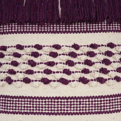 Luxury Handloom Cotton Cushion Cover - 16x16 Inch | Artisan-Woven Decorative Pillow Cover- CC03