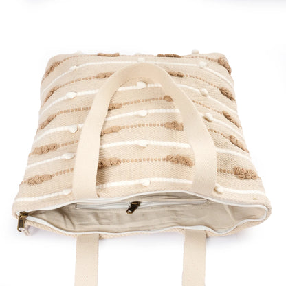 Luxury Premium Handcrafted Big Cotton Tote Bag : Spacious & Durable - TT06
