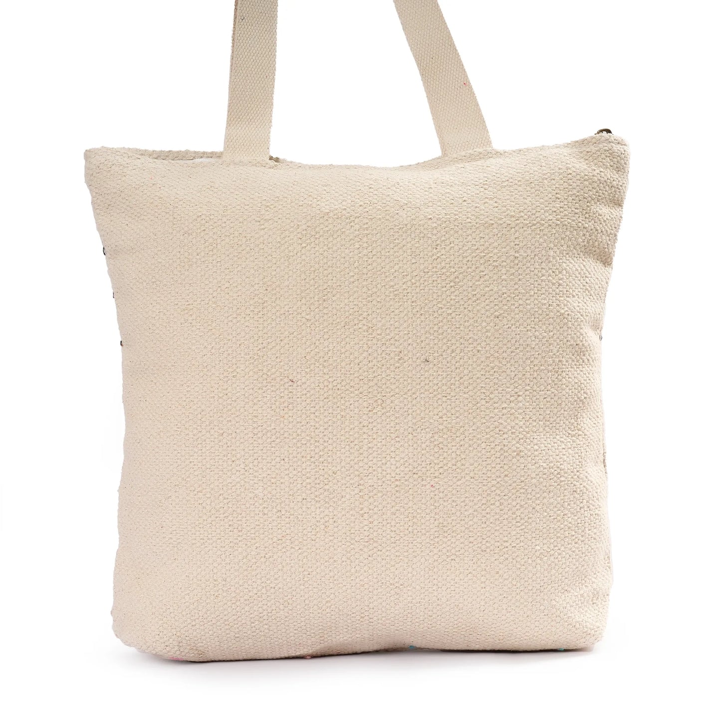 Luxury Premium Handcrafted Big Cotton Tote Bag : Spacious & Durable - TT07