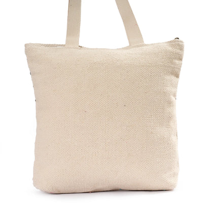 Luxury Premium Handcrafted Big Cotton Tote Bag : Spacious & Durable - TT07