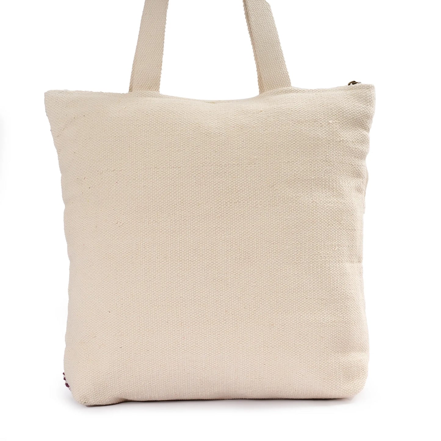 Luxury Premium Handcrafted Big Cotton Tote Bag : Spacious & Durable - TT08