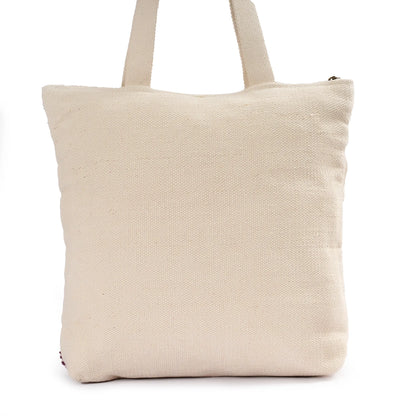 Luxury Premium Handcrafted Big Cotton Tote Bag : Spacious & Durable - TT08