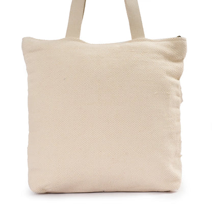 Luxury Premium Handcrafted Big Cotton Tote Bag : Spacious & Durable - TT09