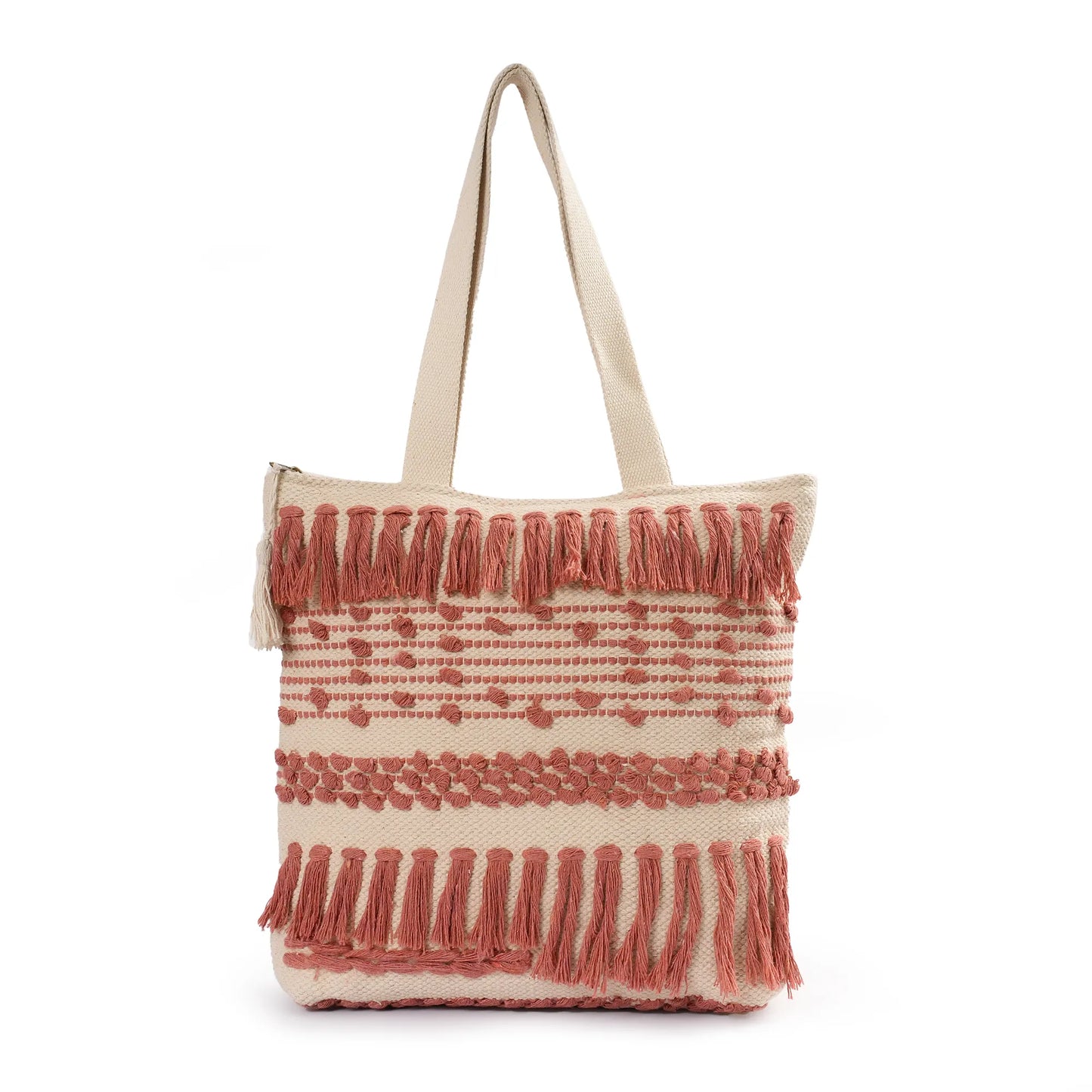 Handmade Premium Handcrafted Big Cotton Tote Bag : Spacious & Durable - TT02