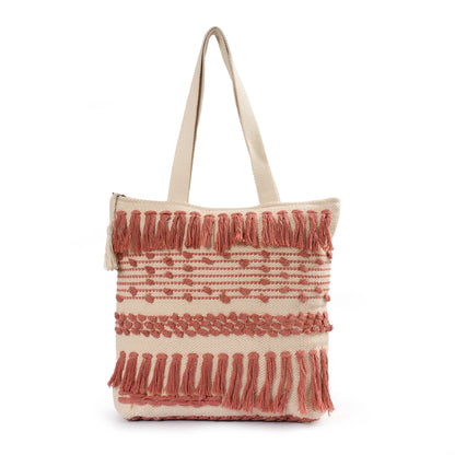 Handmade Premium Handcrafted Big Cotton Tote Bag : Spacious & Durable - TT02