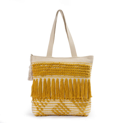 Luxury Premium Handcrafted Big Cotton Tote Bag : Spacious & Durable - TT10