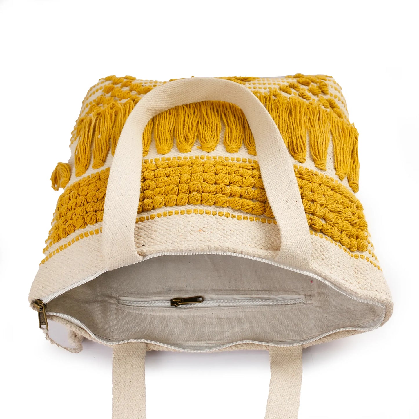 Luxury Premium Handcrafted Big Cotton Tote Bag : Spacious & Durable - TT10