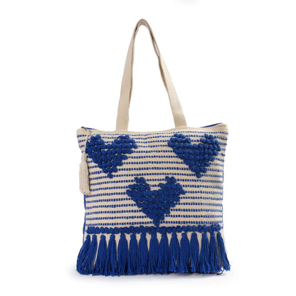 Handmade Premium Handcrafted Big Cotton Tote Bag : Spacious & Durable - TT01