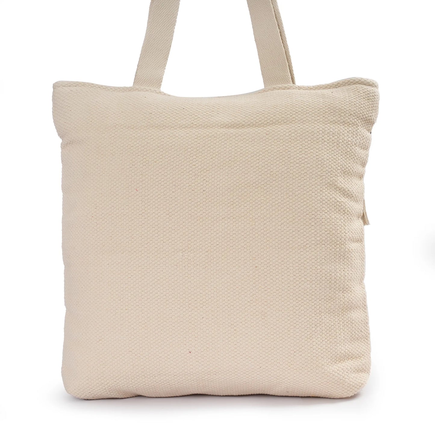 Handmade Premium Handcrafted Big Cotton Tote Bag : Spacious & Durable - TT04
