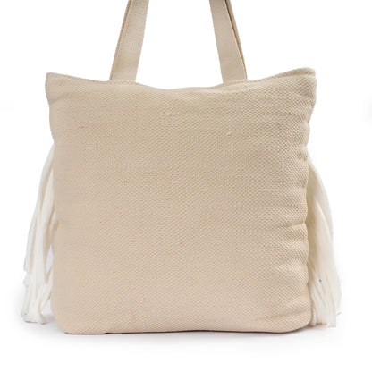 Handmade Premium Handcrafted Big Cotton Tote Bag : Spacious & Durable - TT03