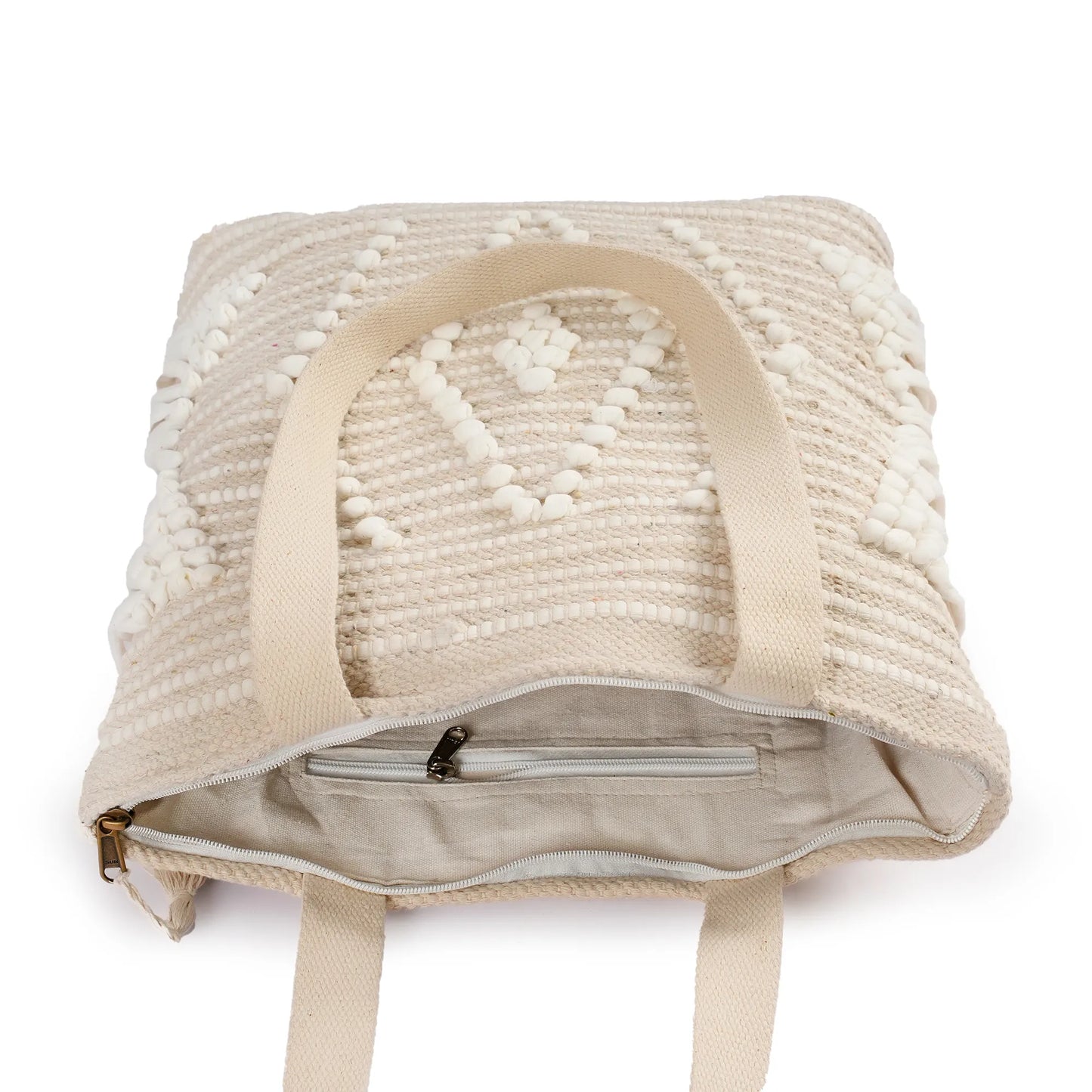 Handmade Premium Handcrafted Big Cotton Tote Bag : Spacious & Durable - TT03