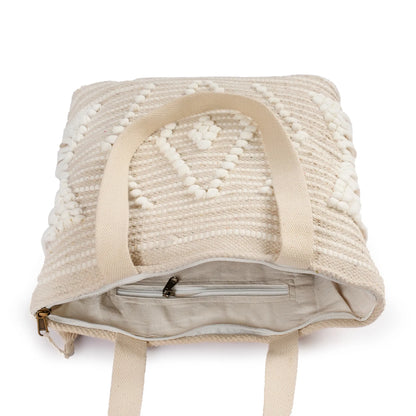 Handmade Premium Handcrafted Big Cotton Tote Bag : Spacious & Durable - TT03