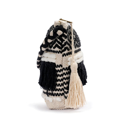 Cotton Bohemian Bag, Sling Bag for Girls and Women Handmade Cotton Purse, Ethnic Crossbody - HB1001