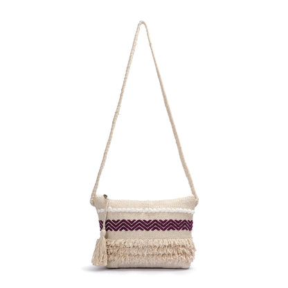 Cotton Bohemian Bag, Sling Bag for Girls and Women Handmade Cotton Purse- HB10025