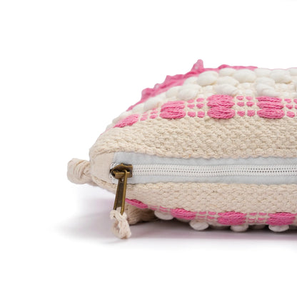 Cotton Bohemian Bag, Sling Bag for Girls and Women Handmade Cotton Purse, Pink - HB10020