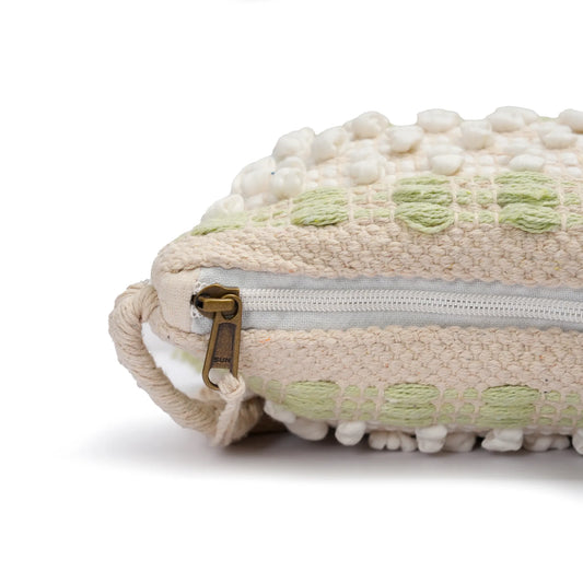 Cotton Bohemian Bag, Sling Bag for Girls and Women Handmade Cotton Purse,Light Green- HB10026